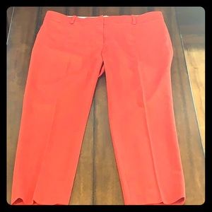 Red ankle pants